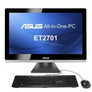 ASUS、27型大画面で10点マルチタッチに対応する一体型PC