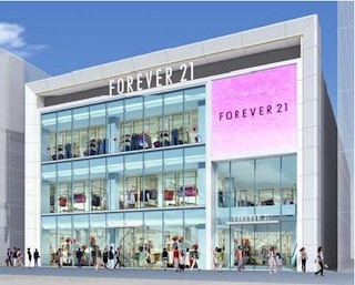 FOREVER21が関西初上陸! 大阪府・道頓堀ゼロゲート1～3階全フロアに展開