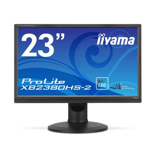 iiyama、90度ピボットや130mm高さ調節に対応した23型ワイドIPS液晶