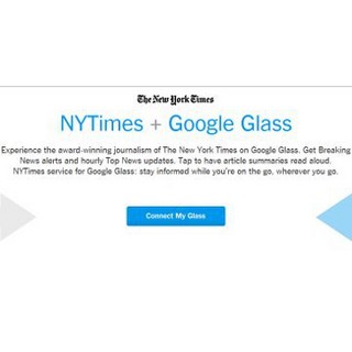 米New York Times、メガネ型スマートデバイス「Google Glass」用アプリ公開