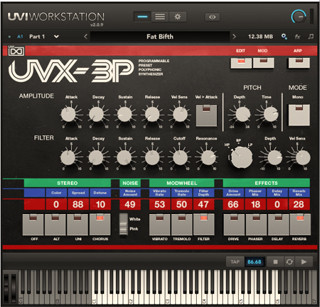 銘機「Roland JX-3P」を再現したUVI製ソフトシンセ「UVX-3P」登場