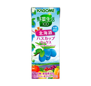 カゴメ、北海道ハスカップミックス限定発売。パッケージに北海道キャラも!