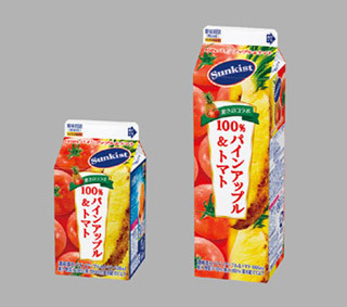 パインアップル&トマトの100%ジュースが「サンキスト」から発売 - 森永乳業