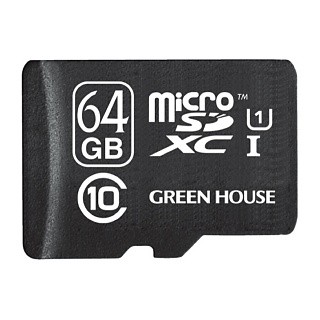 UHS-I対応で64GBのmicroSDXCカード - リード最大42MB/S、ライト最大15MB/s