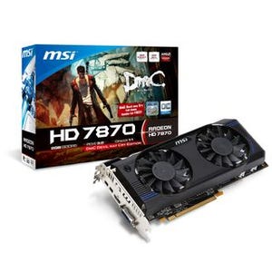 MSI、「DmC Devil May Cry」無料DLクーポン付きの「Radeon HD 7870」カード