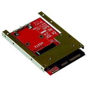 玄人志向、mSATA SSDを2.5型SATA/PATA接続ドライブに変換するアダプタ