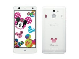 ドコモ、ディズニーづくしのスマホ「Disney Mobile on docomo F-03F」