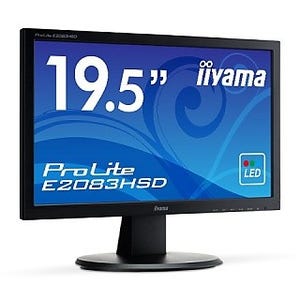 iiyama、省電力タイプの19.5型ワイド液晶ディスプレイ「ProLite E2083HSD」