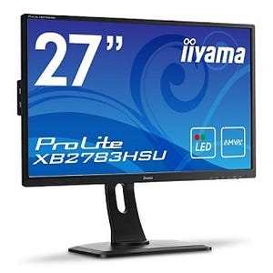 iiyama、AMVA+パネルの27型フルHD液晶ディスプレイ「ProLite XB2783HSU」