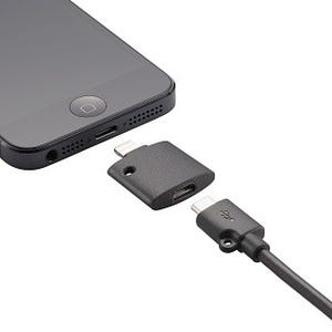 ロジテック、Apple正規ライセンス取得のLightning変換付きmicroUSBケーブル