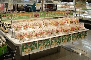 イオン、「トップバリュ」の牛肉コロッケでハローキティLINEスタンプ贈呈!