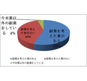 73%が現在の収入に不満 - 55%が「副業を考えたことがある」と回答