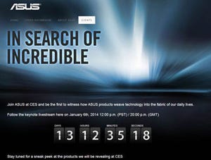 ASUS、CES 2014のティザー動画 - 自由の女神が2-in-1 PCを掲げる?