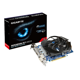 GIGABYTE、独自クーラー装備オーバークロック仕様のRadeon R7 260Xカード