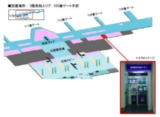 羽田空港国際線旅客ターミナルの免税エリアにみずほ銀行のATMがオープン