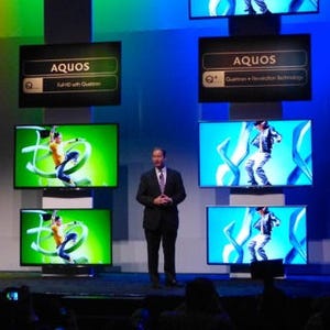 CES 2014 - シャープ、「AQUOS QUATTRON+」で"フルHD超4K未満"市場へ訴求 - ハイレゾ音源のワイヤレス伝送「WiSA」対応プレーヤーなども