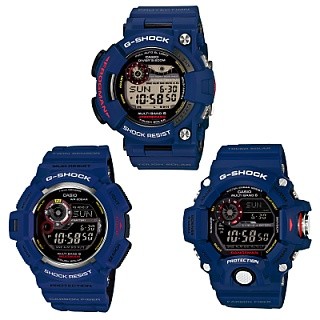 精悍なネイビーで統一したG-SHOCK - 「FROGMAN」「MUDMAN」「RANGEMAN」