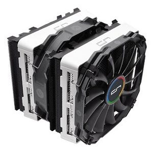 CRYORIG、2分割ヒートシンクを2基のファンで冷やすハイエンドCPUクーラー