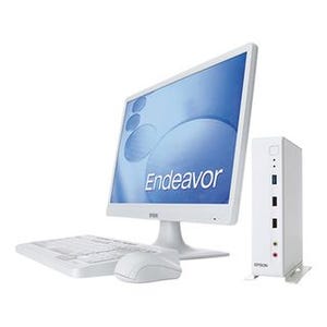 エプソン、幅45mmのコンパクトPC「Endeavor ST10E」 - AMD製APU採用