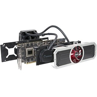 ASUS、デュアルGPUと液冷クーラーのRadeon R9 295X2グラフィックスカード