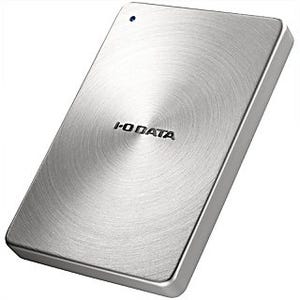 アイ・オー・データ、表面の模様が美しいアルミ製のポータブルHDD