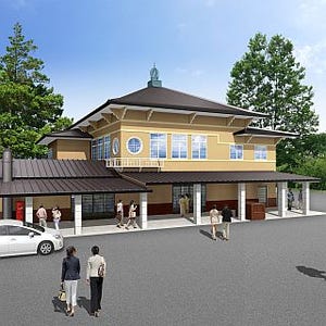 南海電鉄、高野山駅で駅舎改修工事を実施 - 1930年の開業当時の意匠を復元