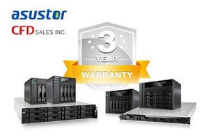 CFD販売、「ASUSTOR」製NASケースの保証期間を延長