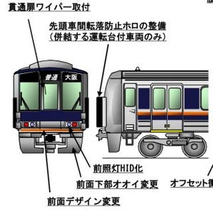 JR西日本、207系のリニューアルに着手! 安全性向上、バリアフリーにも対応