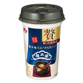 「榮太樓總本鋪」の黒みつを使用した和風デザート乳飲料が登場--森永乳業