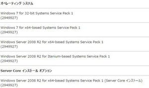 日本マイクロソフト、月例パッチ「KB2949927」配布停止 - エラー発生の恐れ
