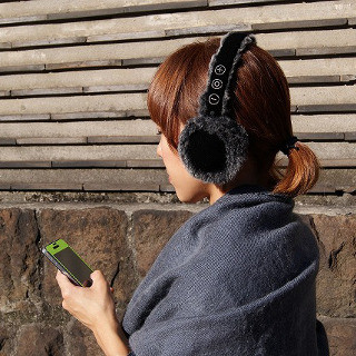 ふわもこイヤマフ型Bluetoothヘッドホン「Music Earmuff Bluetooth」