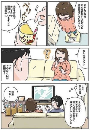 妻の"オッサン化"を感じる言動 - 「おなかをぼりぼり」「食後に爪楊枝」