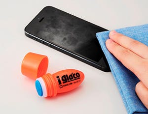 キングジム、皮脂汚れを拭い去るスマホ用パネルコーティング剤「iガラコ」