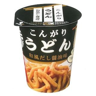 "うどん"から作った新スナック菓子「こんがりうどん和風だし醤油味」発売