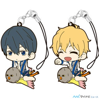 『Free!』、ローソン描き下ろし【きゃらいど】ラバーストラップセット登場