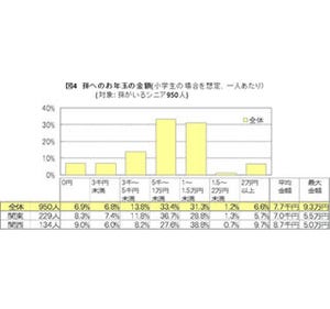 子や孫の帰省交通費を49%のシニアが負担 - 平均負担額は3万1,000円