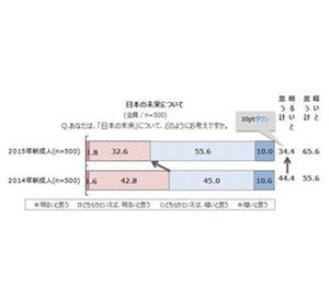 新成人の81%が、政治に期待せず - 68%が「自分たち世代が日本を変えたい」