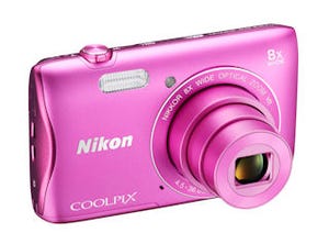 ニコン、20.1mmの薄型ボディに光学8倍ズームやWi-Fi搭載「COOLPIX S3700」