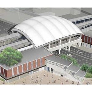 阪神電気鉄道、甲子園駅の改良工事が進む - 2/21から上りホーム供用開始へ