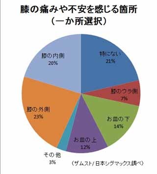 ランナー1,000人に聞いた! 膝の痛みや不安を感じる箇所は?