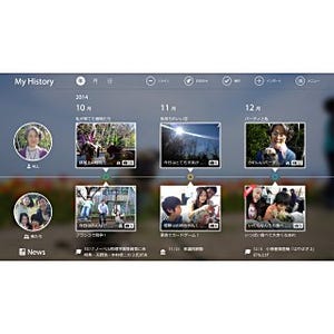 NEC、写真や動画などをタイムライン表示できる「My History」を開始