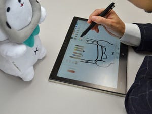 東芝「dynabook R82」 - 2,048段階の筆圧検知に対応、「紙に書くような書き心地」でイラストを描いてみる