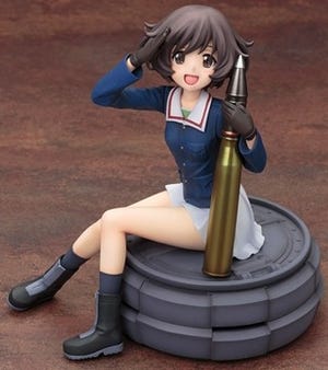 『ガルパン』秋山優花里がキューポラに座った敬礼ポーズでフィギュア化決定