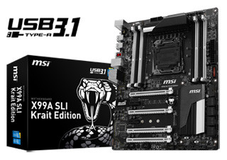 MSI、USB 3.1対応でIntel X99 Express搭載の白黒マザーボード