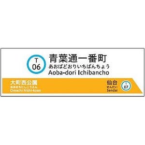 仙台市交通局、地下鉄東西線の駅ナンバリング表記が決定! 2015年12月開業へ