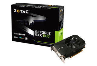 ZOTAC、ショート基板採用のGeForce GTX 960搭載グラフィックスカード