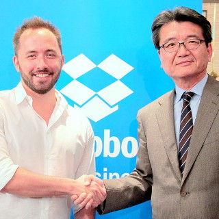 Dropbox、ビジネスユーザー100万人獲得を目指す - ソフトバンク C&Sと業務提携