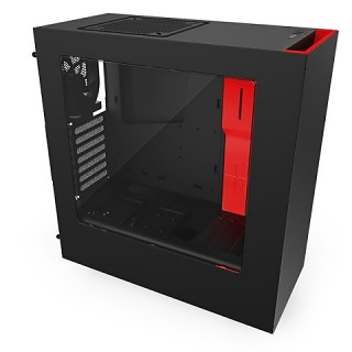 NZXT、シンプルATXケース「SOURCE340」にブルーとレッドをあしらった新色