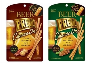 江崎グリコ、「ビアプリッツ」＜ベーコンポテト＞＜バジルチキン＞発売