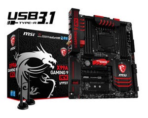 MSI、USB 3.1を搭載したIntel X99マザーボード「X99A GAMING 9 ACK」